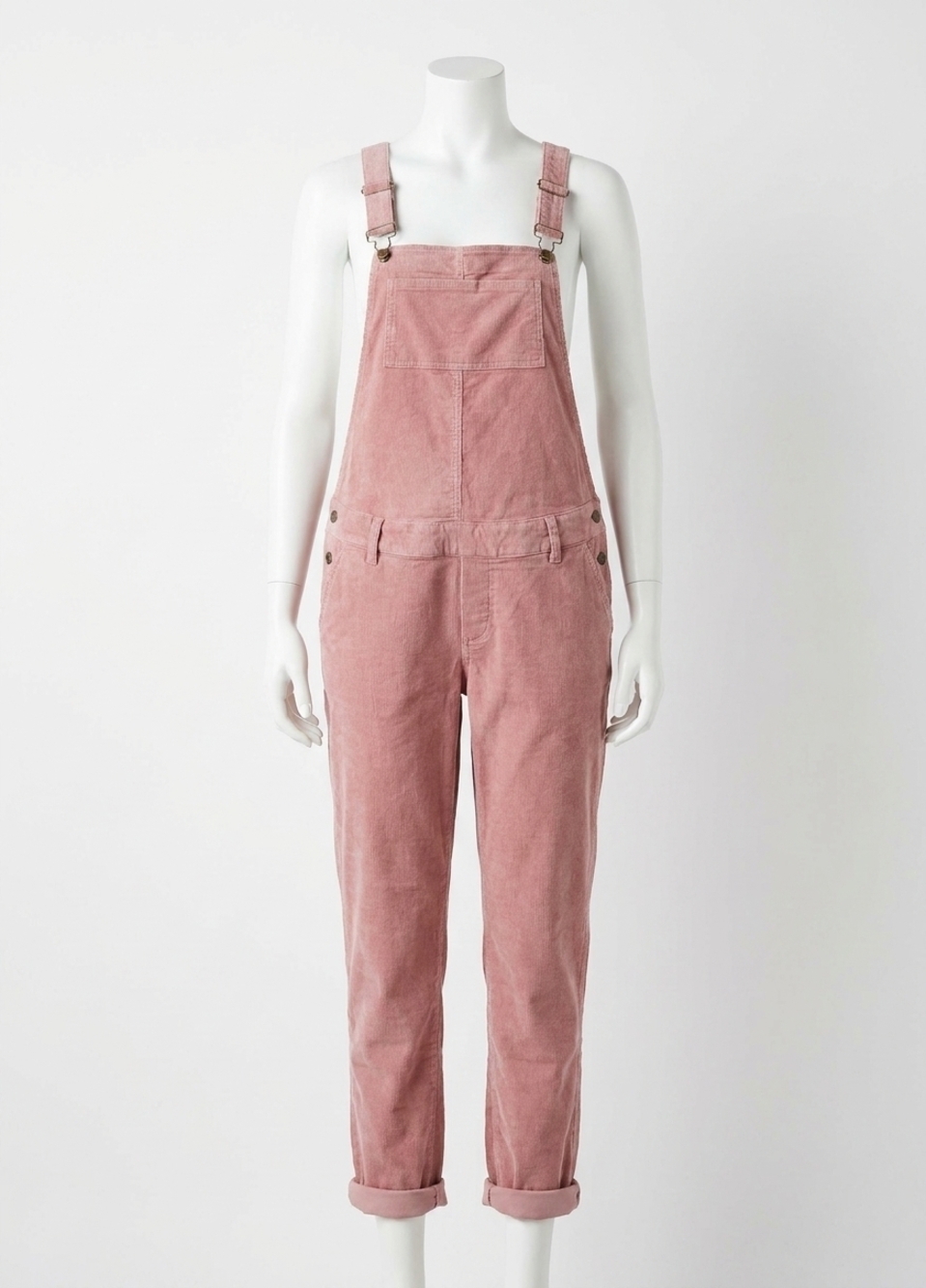 NEW HATCH maternity the cord overall jeans in rose